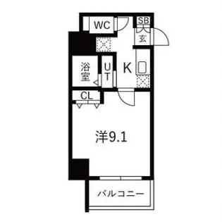MSR梅田EAST【7階】の間取り