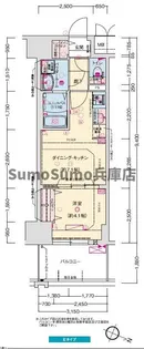 プレサンス神戸セレスティア【13階】の間取り
