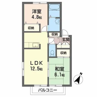 ラ・プレリー【2階】の間取り
