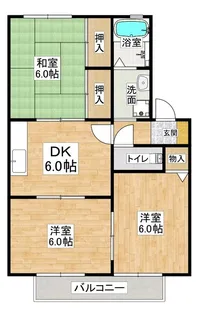 ベルフォーレ【1階】の間取り