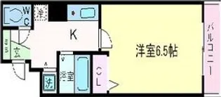 プレサンス梅田フロンティア【7階】の間取り