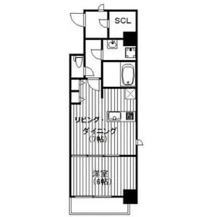 セイル淀屋橋【4階】の間取り