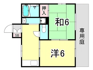 イースト七番館【2階】の間取り