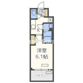 プレサンス新町ウィズジョイ【2階】の間取り