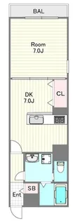 FUKUE BLD 松ヶ枝町【3階】の間取り