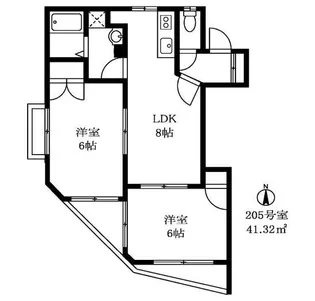アーバン田園調布【2階】の間取り