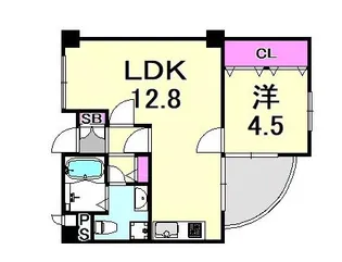武庫之荘フレックスⅢ【2階】の間取り