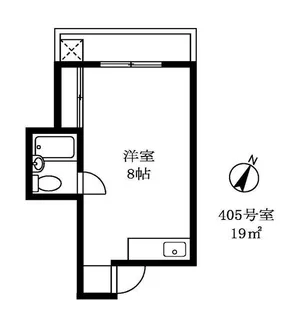 マンションメナハウス【4階】の間取り