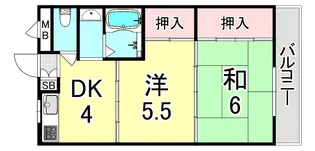 第2細田マンション【1階】の間取り