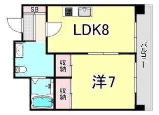 エスペランサ藤井Ⅱ【3階】の間取り