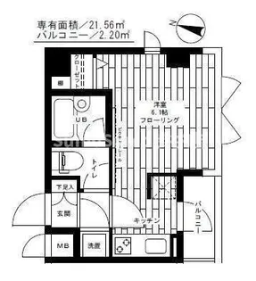ステージファースト恵比寿東【3階】の間取り