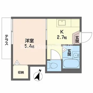 エル・ハミール【1階】の間取り