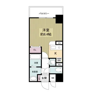 レジディア天神橋【2階】の間取り