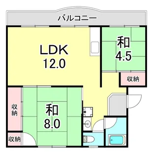 落合農住団地E棟【4階】の間取り