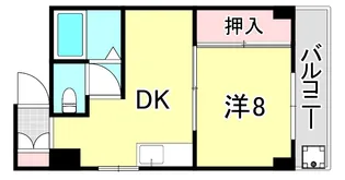 WING春日野【6階】の間取り