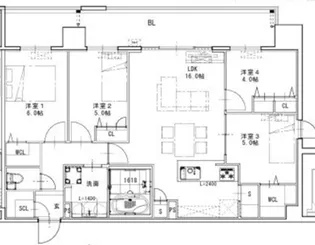 S-RESIDENCE博多駅東awesome【13階】の間取り