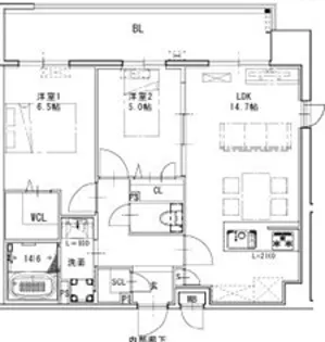 S-RESIDENCE博多駅東awesome【2階】の間取り