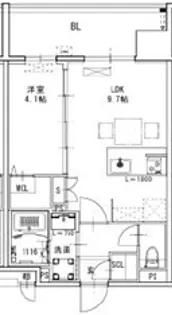 S-RESIDENCE博多駅東awesome【2階】の間取り