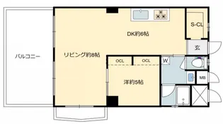 マンション指月【3階】の間取り