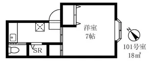 かとれや館【1階】の間取り