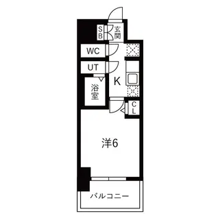 ファステート難波ミライズ【13階】の間取り