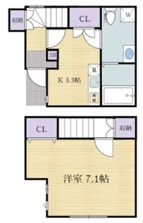 あんしん+稲葉荘08の間取り