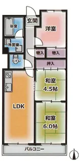 惣町サンハイツ【3階】の間取り