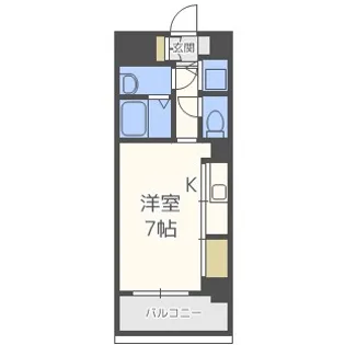 ジュネーゼグラン上本町【6階】の間取り