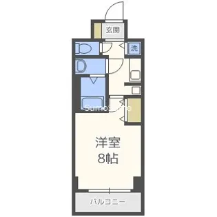 スワンズシティ天満橋【6階】の間取り