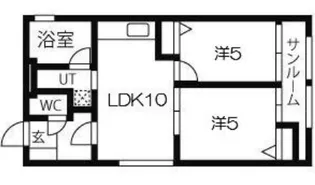 平田ビル【5階】の間取り