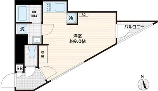 トリエールEBISU【2階】の間取り