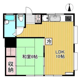 ハウス白石【2階】の間取り