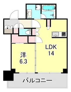 ベイシティタワーズ神戸WEST【24階】の間取り