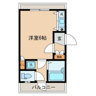 プランドール大原【1階】の間取り