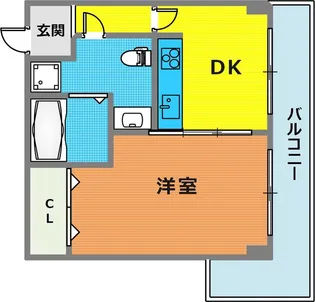 山手ダイヤハイツB棟【8階】の間取り