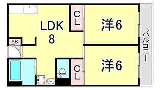 大三マンション【2階】の間取り