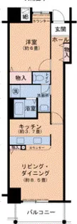 キャナルタウンウェスト1号棟【3階】の間取り