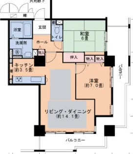 HAT神戸・灘の浜 1号棟【11階】の間取り