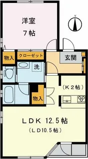 セレス代沢【2階】の間取り