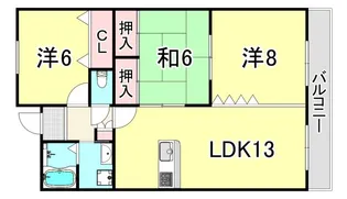 アミューズメントI番館【5階】の間取り