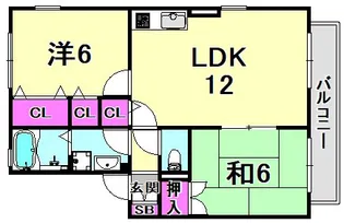 アンジュール【2階】の間取り