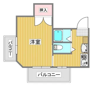 プチシャトーウチヤマ【5階】の間取り