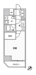 ALTERNA恵比寿【10階】の間取り