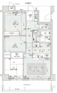 サンコート花山【4階】の間取り