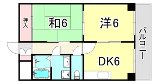 レジデンスミイチ【4階】の間取り