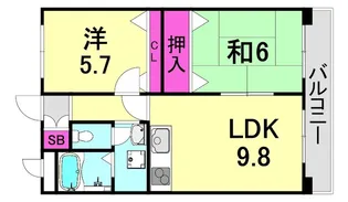エクリュⅡ【2階】の間取り