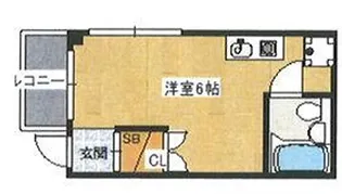 北池ハイツ【3階】の間取り