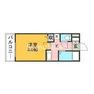 ダブルーンVIII桜坂【3階】の間取り
