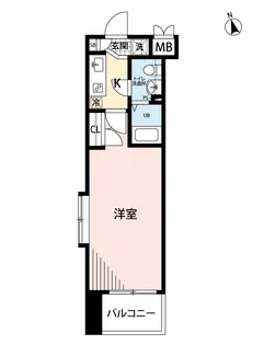 サヴォイステュディオブランシェ【6階】の間取り
