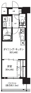 エグゼ難波ザ・ゲート【5階】の間取り